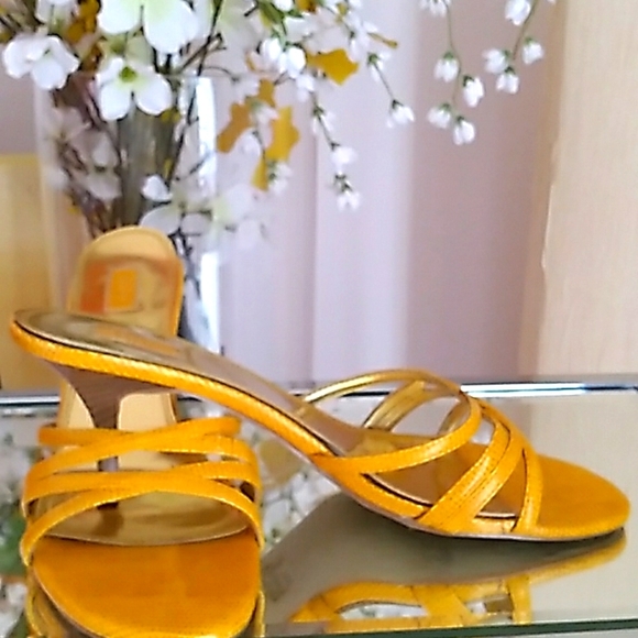 2 pr of Faux Snakeskin Sandals - Picture 2 of 5